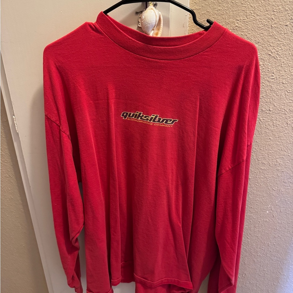 Quiksilver Vintage Red Long Sleeve